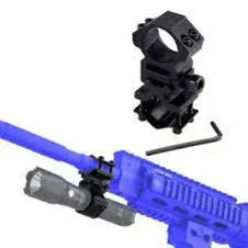 Porta linterna para rifle con abrazadera para cañón